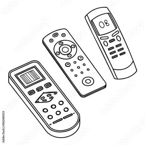 Collection of remote controls