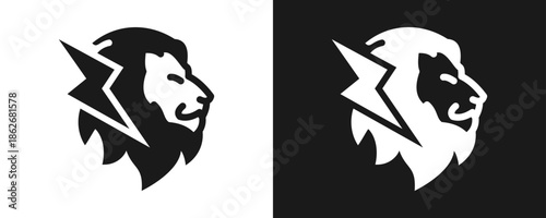 Courage Icon Set Glyph In White And Black Background