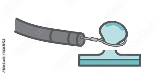 EMRの切除完了（病変の切り離し・摘出）のイラスト