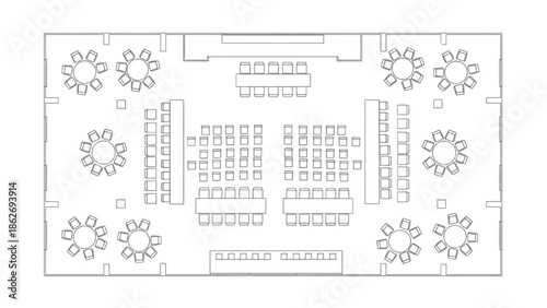 Conceptual blueprint for integrated urban development showcasing green spaces and efficient city block organization