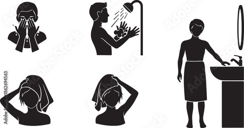 Daily personal hygiene routine activities and steps for cleanliness