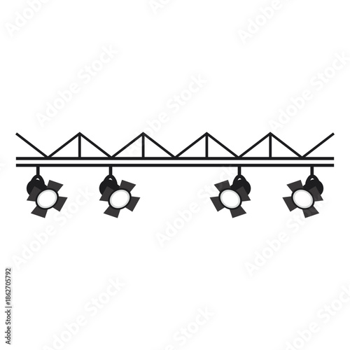 Stage Spotlight Lights Icon