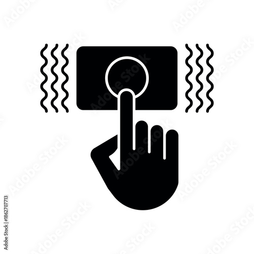 Icon a Haptic Feedback, isolated against a clean background.
