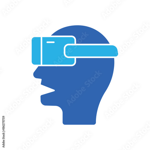 Icon a VR Headset, isolated against a clean background.