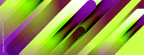 Abstract composition featuring vibrant diagonal lines. Colors blend, creating dynamic visual effect. Modern design, energetic feel.