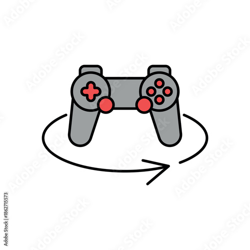 Icon a VR Gaming, isolated against a clean background.