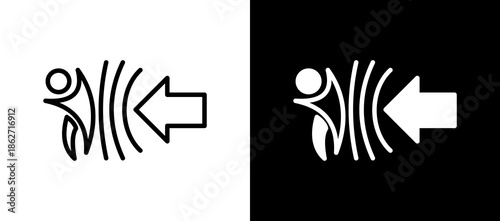 Service Resilience whiteblack icon