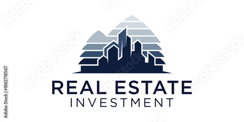 real estate investment layer logo design inspiration.