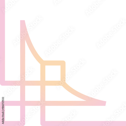 gradient chinese corner ornament