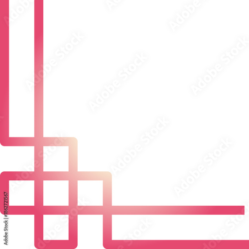 gradient chinese corner ornament