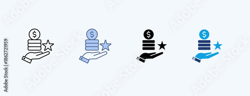 Benefit Multiple Icon Illustration Vector