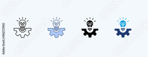 Financial Idea Multiple Icon Illustration Vector
