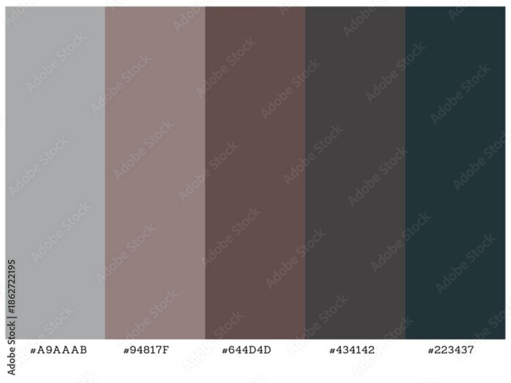 Fototapeta premium Dynamic gradient palette suitable for interior spaces fashion and web design