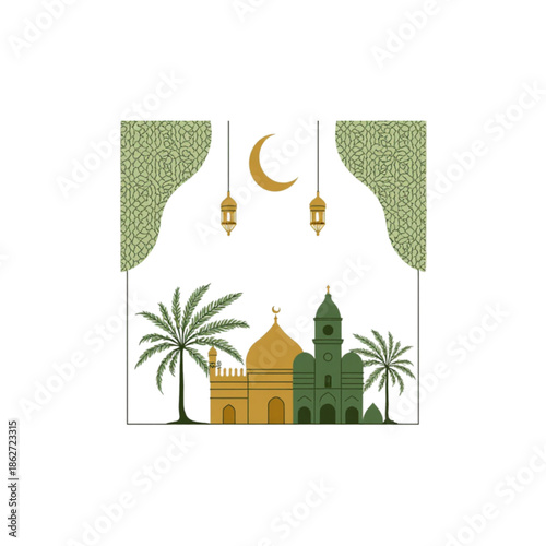 vector illustration of a mosque