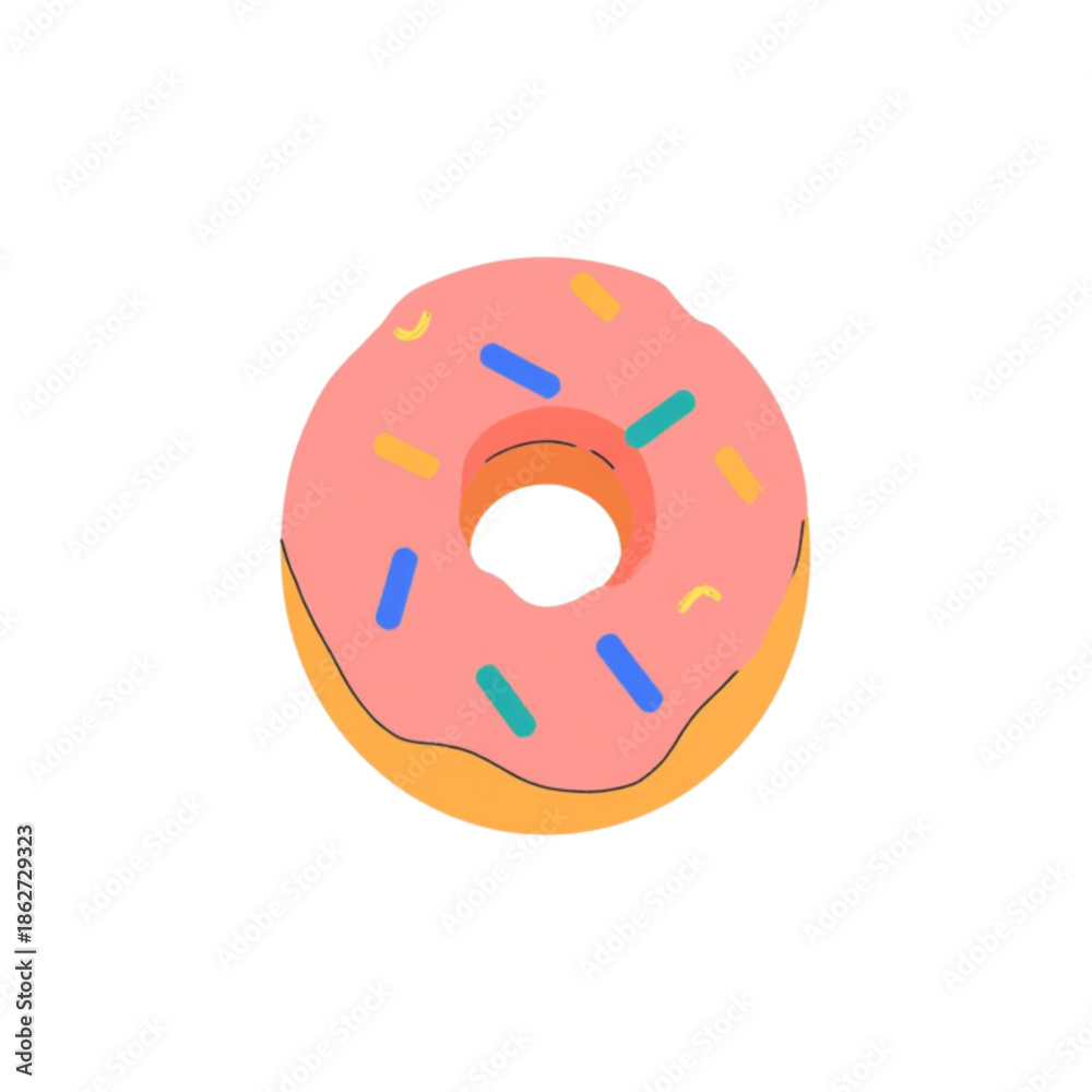 Obraz premium colorful donuts isolated on white