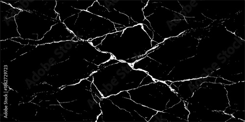 Abstract black marble texture with sharp white veining, high-contrast natural stone pattern, luxury background for design, minimal and elegant surface, seamless look, dramatic lighting, premium qualit