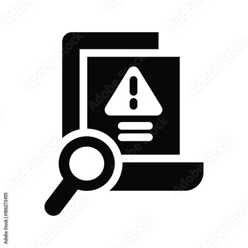 investigation glyph icon illustration vector graphic.eps