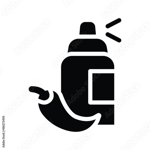  pepper spray glyph icon illustration vector graphic.eps