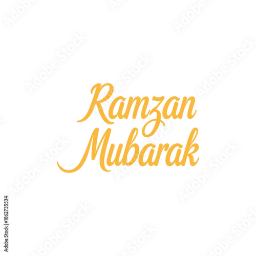 ramzan mubarak typography
