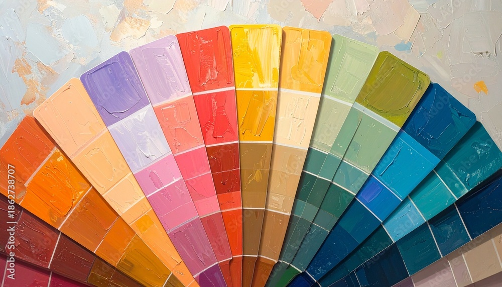 Fototapeta premium color, palette, rainbow, spectrum, colorful, swatch, paint, design, wheel, chart, guide, colors, pantone, pattern, sample, art