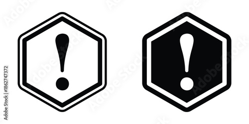attention signs multiple style collection. icon in vector. Logotype