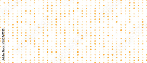 Abstract background pattern of fading golden dots in vertical lines