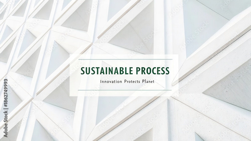 Fototapeta premium Innovative Sustainable Process Promoting Environmental Protection Through Modern Architectural Design and Technology