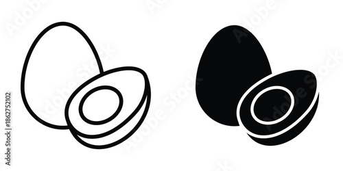 Egg icons multiple style collection. icon in vector. Logotype