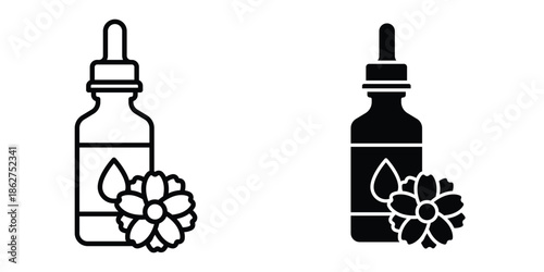 Essential oils icons multiple style collection. icon in vector. Logotype