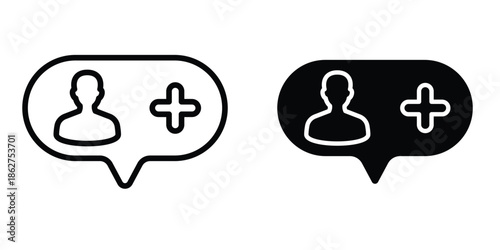 Follower icons multiple style collection. icon in vector. Logotype