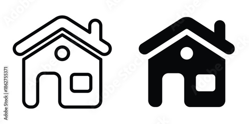 Home icons multiple style collection. icon in vector. Logotype