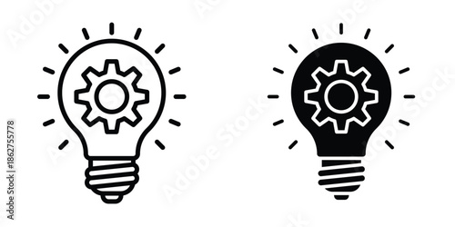 Idea icons multiple style collection. icon in vector. Logotype