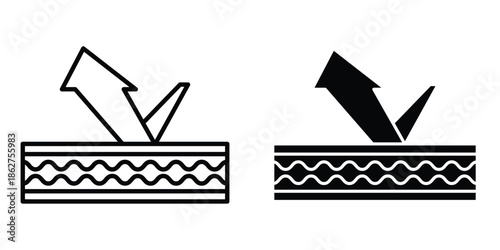 Insulation icons multiple style collection. icon in vector. Logotype