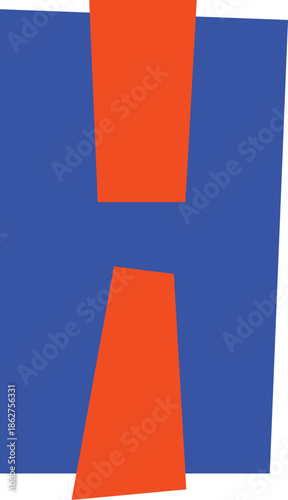 Pop Up Cutout Alphabet Letter H