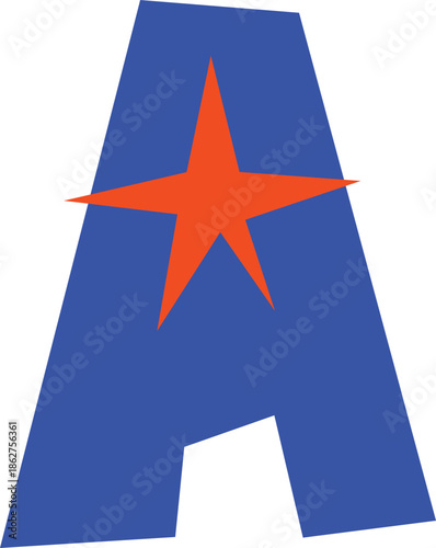 Pop Up Cutout Alphabet Letter A