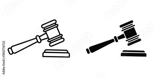 Law icons multiple style collection. icon in vector. Logotype