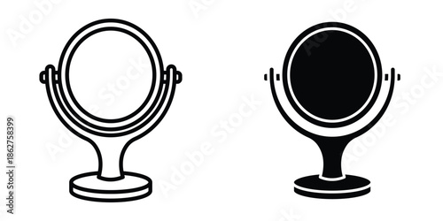 Mirror icons multiple style collection. icon in vector. Logotype