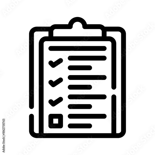 clipboard line icon
