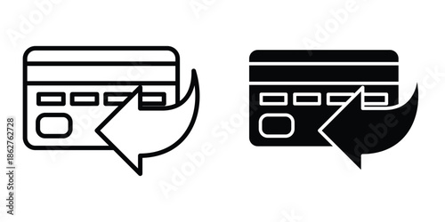 Refund icons multiple style collection. icon in vector. Logotype