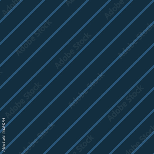 Seamless navy blue diagonal stripe pattern on deep blue background. Clean dark geometric vector design for branding, packaging, textiles, web backgrounds, and print use.