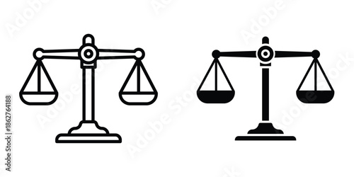 Scales icons multiple style collection. icon in vector. Logotype