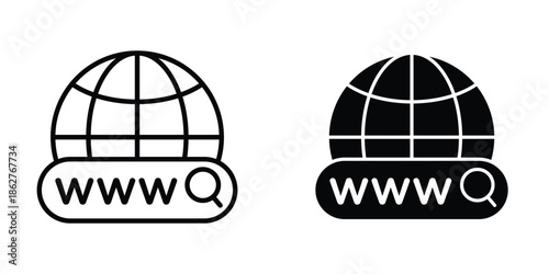 Website icons multiple style collection. icon in vector. Logotype