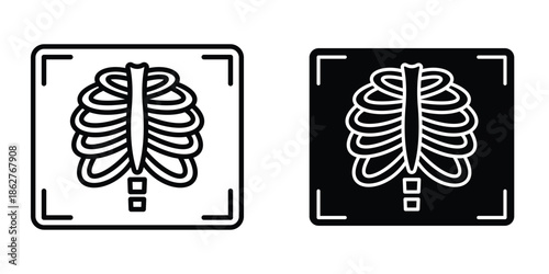 X ray icons multiple style collection. icon in vector. Logotype