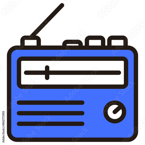 radio mixed color icon