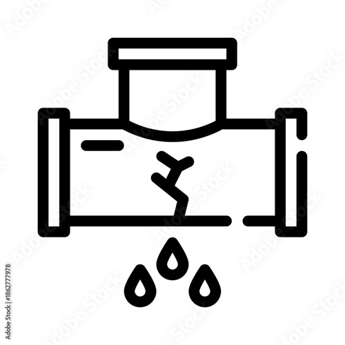 water leak line icon