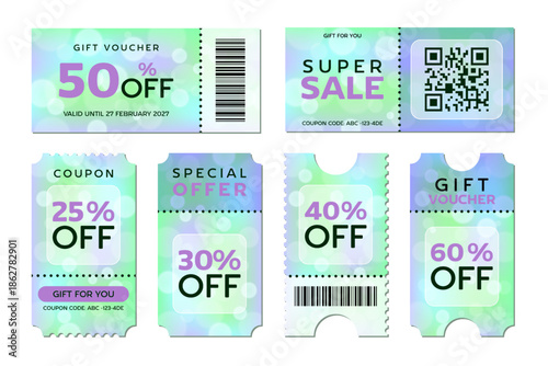 A set of festive spring sale coupons