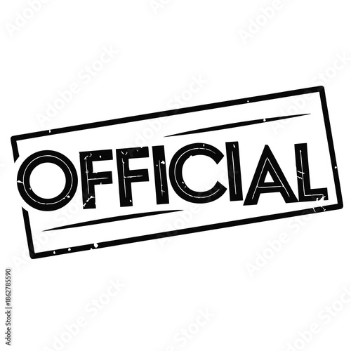 Official stamp with distressed texture and bold font