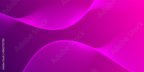 gradient purple and pink background. Minimal abstract long banner template for social media. dynamic wavy lines background.