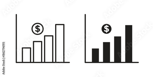 Chat arrow grow icons linear icon. Line with Editable stroke. monochrome icon