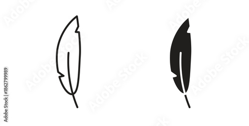 Feather icons linear icon. Line with Editable stroke. monochrome icon